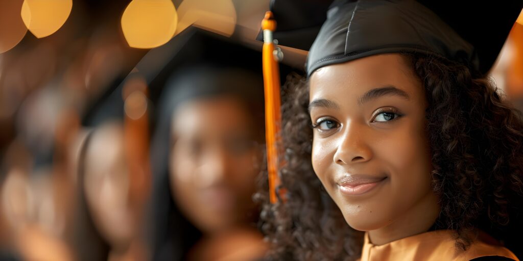 student overcomes imposter syndrome win scholarship diverse inclusive environment concept imposter syndrome scholarship diversity inclusivity student success